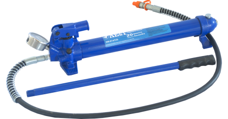 Насос гидравлический ручной 20 т с манометром AE&T T03020PM