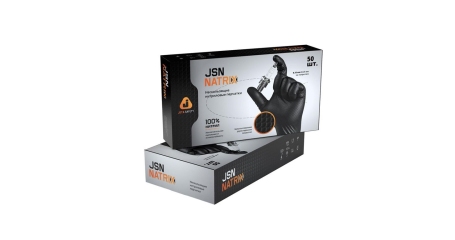 Нескользящие одноразовые нитриловые перчатки JetaPRO JSN NATRIX (M)