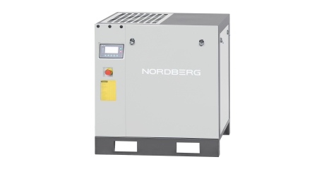 Компрессор винтовой NORDBERG NCC20-G, 15 кВт, 10 бар, 1910 л/мин, без ресивера, серый