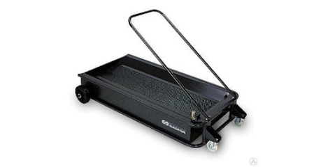 Низкопрофильная подкатная ванна 95 л с насосом и пистолетом для антифриза