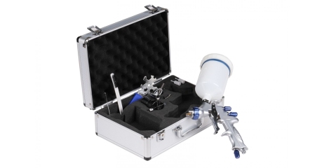 Краскопульт LVMP с верхним баком сопло 1,3 мм в алюминиевом кейсе NORDBERG NP7013