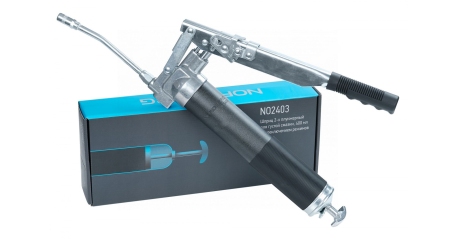 Шприц NORDBERG NO2403 2-х плунжерный для густой смазки, с переключением плунжеров, 400мл