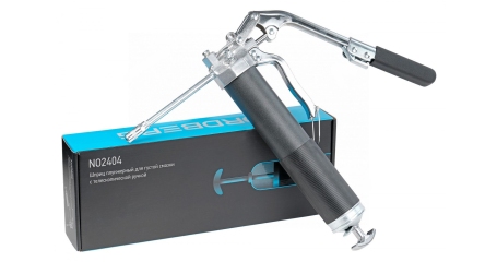 Шприц NORDBERG NO2404 плунжерный для густой смазки, с телескопической ручкой, 400мл