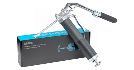 Шприц NORDBERG NO2404 плунжерный для густой смазки, с телескопической ручкой, 400мл