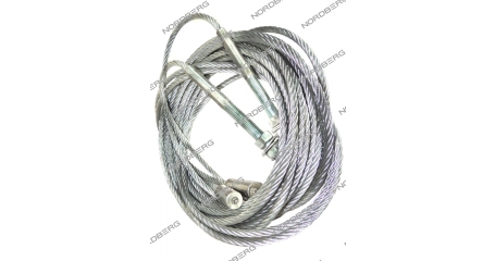 Трос удлиненный запчасть для подъемника N4122H-6T 2 шт/комплект NORDBERG N4122H-6T#L-ROPE