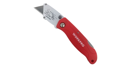 Нож универсальный складной со сменными лезвиями WP211002 WORKPRO