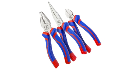 Губцевый инструмент (набор 3 предмета 6"+6"+6") проф WP201008 WORKPRO