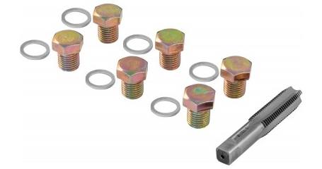 ODPRK1315 Набор для восстановления резьбы сливного отверстия поддона M13х1.5, 7 предметов