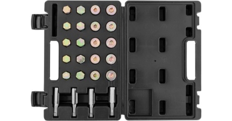 ODPRK1320 Набор для восстановления резьбы маслосливных отверстий, М13-М20, 64 предмета