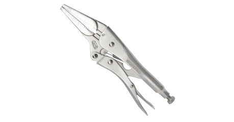 Клещи фиксирующие с длинными носами 230мм CR-V проф WP231052 WORKPRO