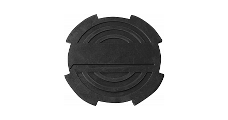 OHT1003 Опора резиновая с отбортовкой для подкатных домкратов, D-116 мм, Н-18 мм