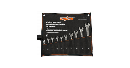 Набор ключей гаечных комбинированных в сумке OMT10S, 8-24 мм, 10 предметов