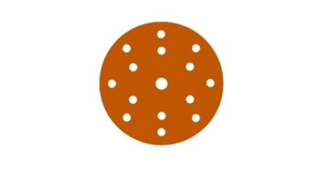 ORANGE CERAMIC диск на бумажной основе, керамика ?150мм, Р80, липучка 15 отв.