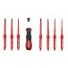 Отвертка диэлектрическая JONNESWAY DV15109S со сменными стрежнями в наборе, 9 предметов