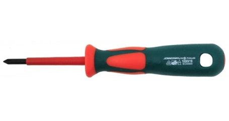 Отвертка крестовая диэлектрическая JONNESWAY DV13P060 PH#0х60 мм