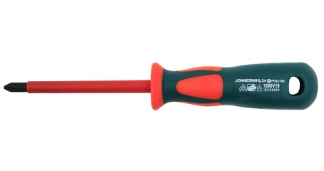 Отвертка крестовая диэлектрическая JONNESWAY DV13P2100 PH#2х100 мм