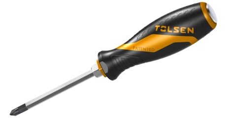 Отвертка крестовая "GRIPro" Phillips №3 150 мм силовая TOLSEN TT20127