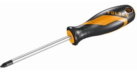 Отвертка крестовая "GRIPro" Pozidriv №2 100 мм TOLSEN TT20164