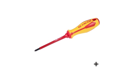 Отвертка шлицевая Slotted 3,0 мм, 75 мм, диэлектрическая KING TONY 14720303