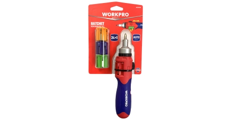 Отвертка MULTI с трещоткой WP221056 WORKPRO