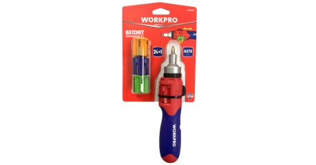 Отвертка MULTI с трещоткой WP221056 WORKPRO