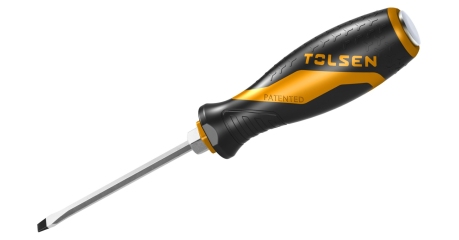 Отвертка шлицевая "GRIPro" Slotted 10 мм 200 мм силовая TOLSEN TT20119