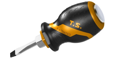 Отвертка шлицевая "GRIPro" Slotted 6,5 мм 38 мм силовая TOLSEN TT20138