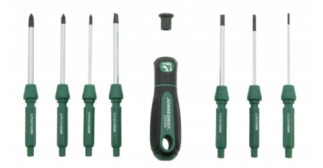 Отвертка со сменными стрежнями в наборе, 9 предметов