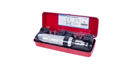 Отвертка ударная с битами KING TONY 4112FR (5/16", 6 предметов)