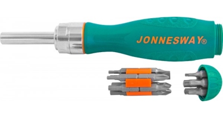 Отверточная рукоятка трещоточная в наборе JONNESWAY DR0119S .19 предметов