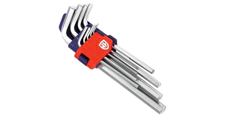 Ключи 6-гранные 9шт в держателе WP222004 WORKPRO