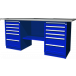 OWB2-66 Верстак с двумя тумбами, тумбы по 6 ящиков, 1900х686х820 мм
