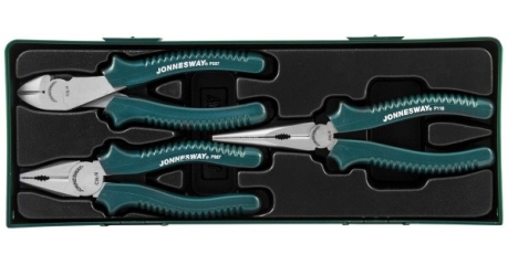 P0803SP Набор шарнирно-губцевого инструмента в ложементе, 3 предмета