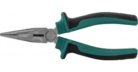 P1216 Длинногубцы изогнутые с двухкомпонентными рукоятками, 160 мм
