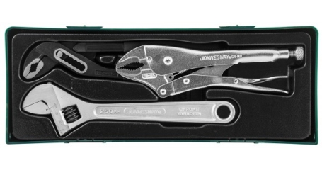 P2803SP Набор разводной ключ, ручные тиски 