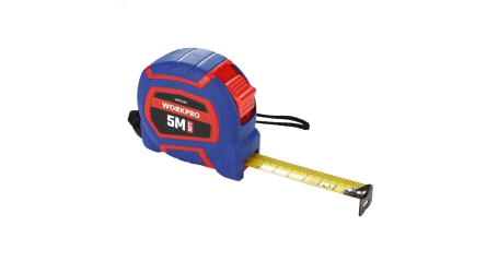 Рулетка пластмассовая 5м(16фут)*19мм самоблокирующаяся нейлон WP261009 WORKPRO