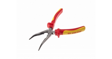 Пассатижи тонконосые KING TONY 6336-08A, 200 мм, загнутые, диэлектрические