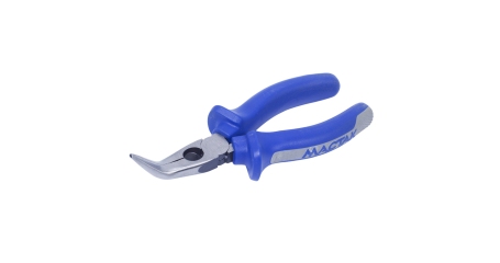 Пассатижи удлиненные тонкие загнутые 160 мм, держатель МАСТАК 030-11160H