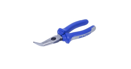 Пассатижи удлиненные тонкие загнутые 200 мм, держатель МАСТАК 030-11200H