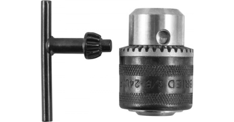 Патрон трехкулачковый с ключом для дрели Thorvik RAD1018 в сборе