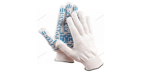 Перчатки хб 6 нитей 10 класс 150ТЕКС белые 1 пара NORDBERG NCG610150_1