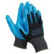 Перчатки полиэфирные NORDBERG NPG1508BB 15 класс черная основа/ синее покрытие