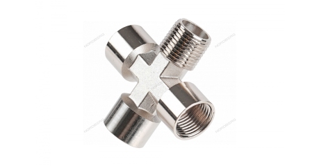 Переходник крест FFFМ1/2" NPX4FFFM