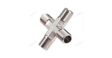 Переходник крест MMMМ1/4" NPX2MMMM