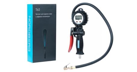 Пистолет для подкачки колес с цифровым манометром NORDBERG TI63