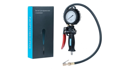 Пистолет для подкачки колес с жидкостным манометром 80 мм NORDBERG TI62