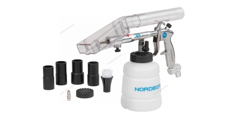 Пистолет моющий с металлической вращающейся насадкой, торнадор с комплектом насадок NORDBERG NP9008K2