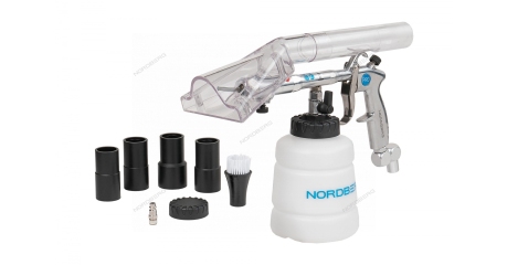 Пистолет моющий с металлической вращающейся насадкой, торнадор с комплектом насадок NORDBERG NP9008K1