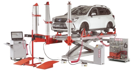 Платформенный стапель с подъемником SIVER ELM-210