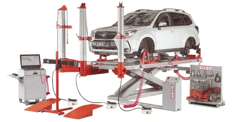 Платформенный стапель с подъемником SIVER ELM-210